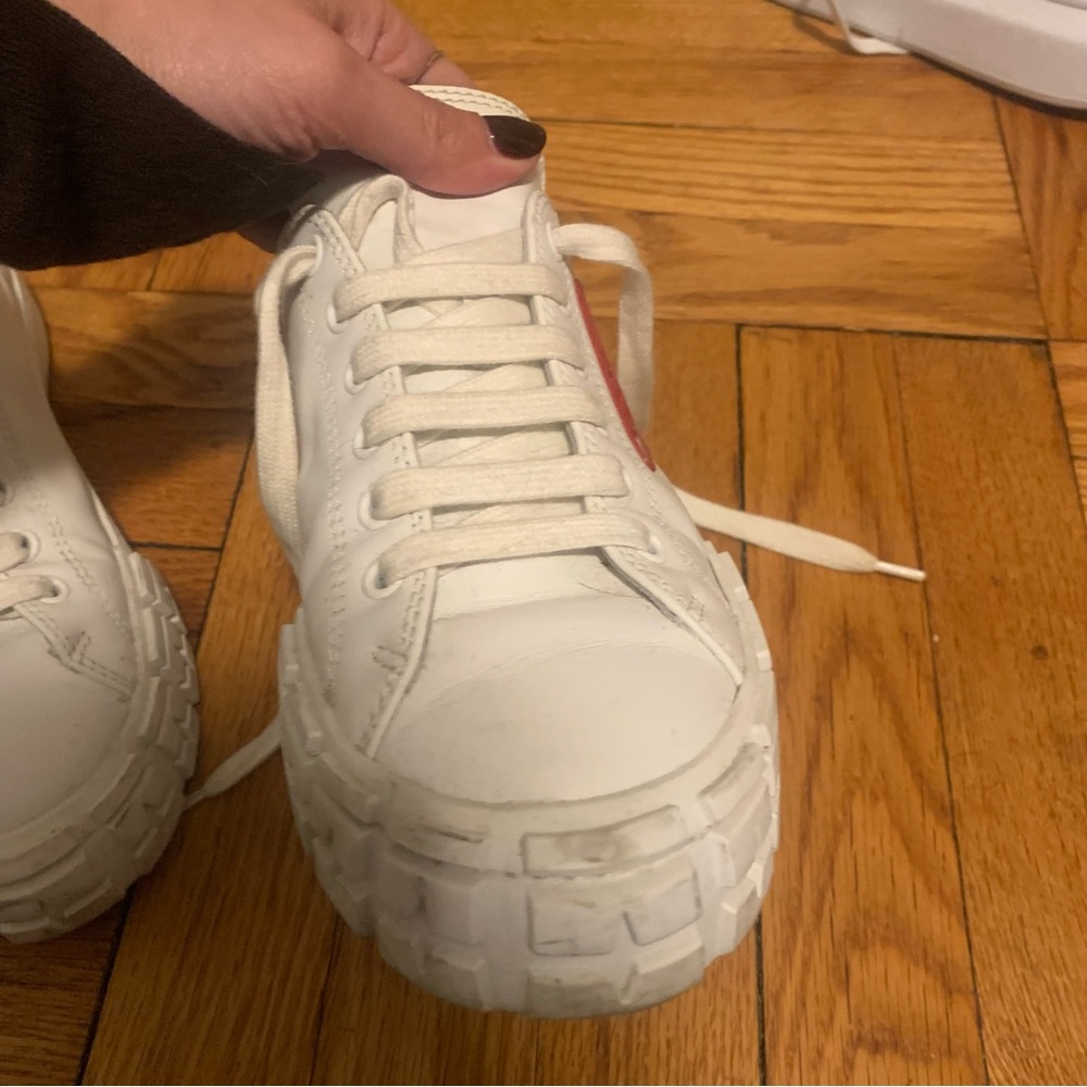Prada Leather Wheel Sneakers - Picture 6 of 11
